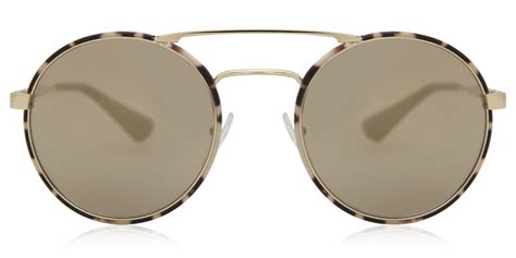 Prada PR 51SS UAO1C0 Sunglasses Pale Gold/Tortoise